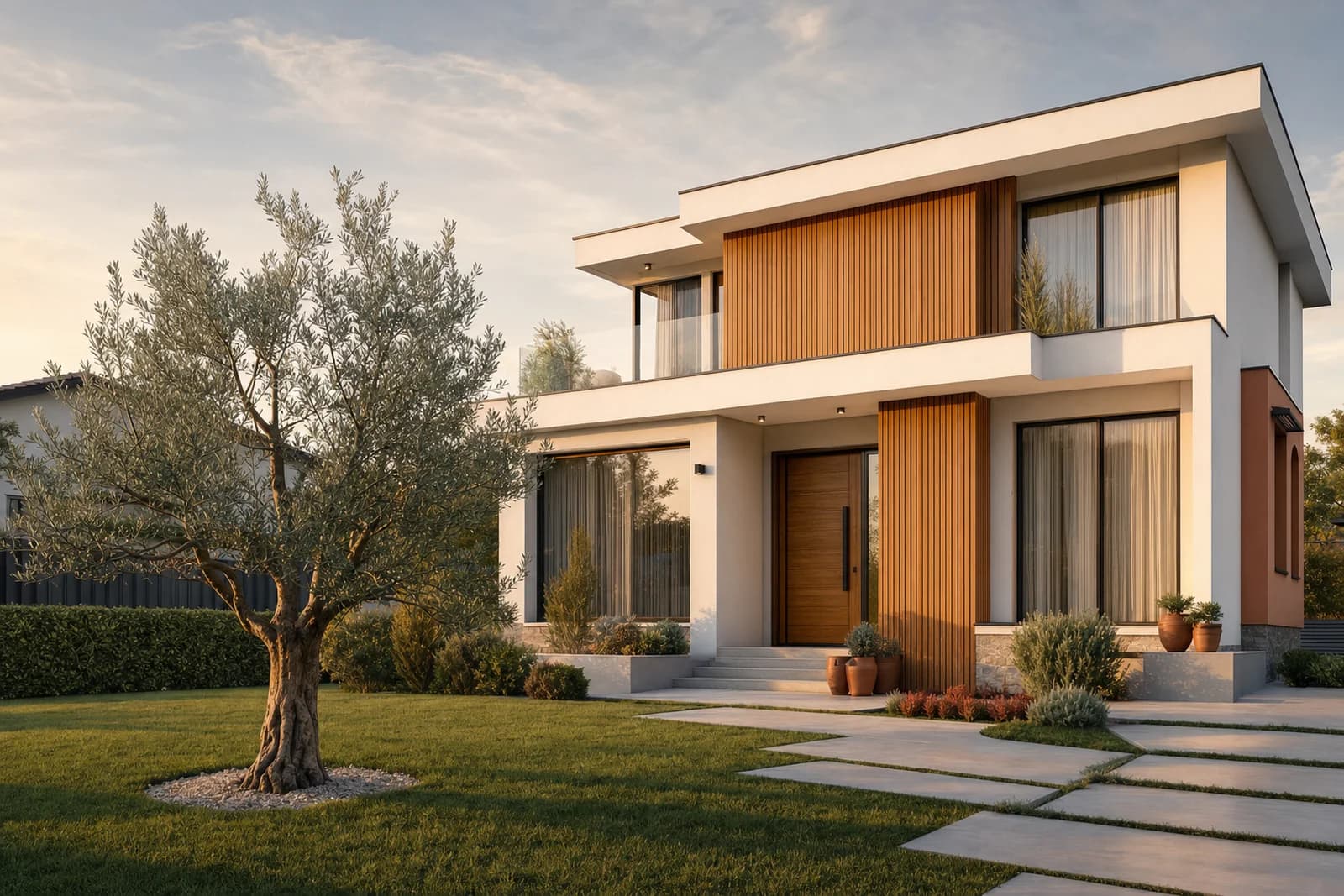 Exterior renders - a photorealistic exterior view of a building